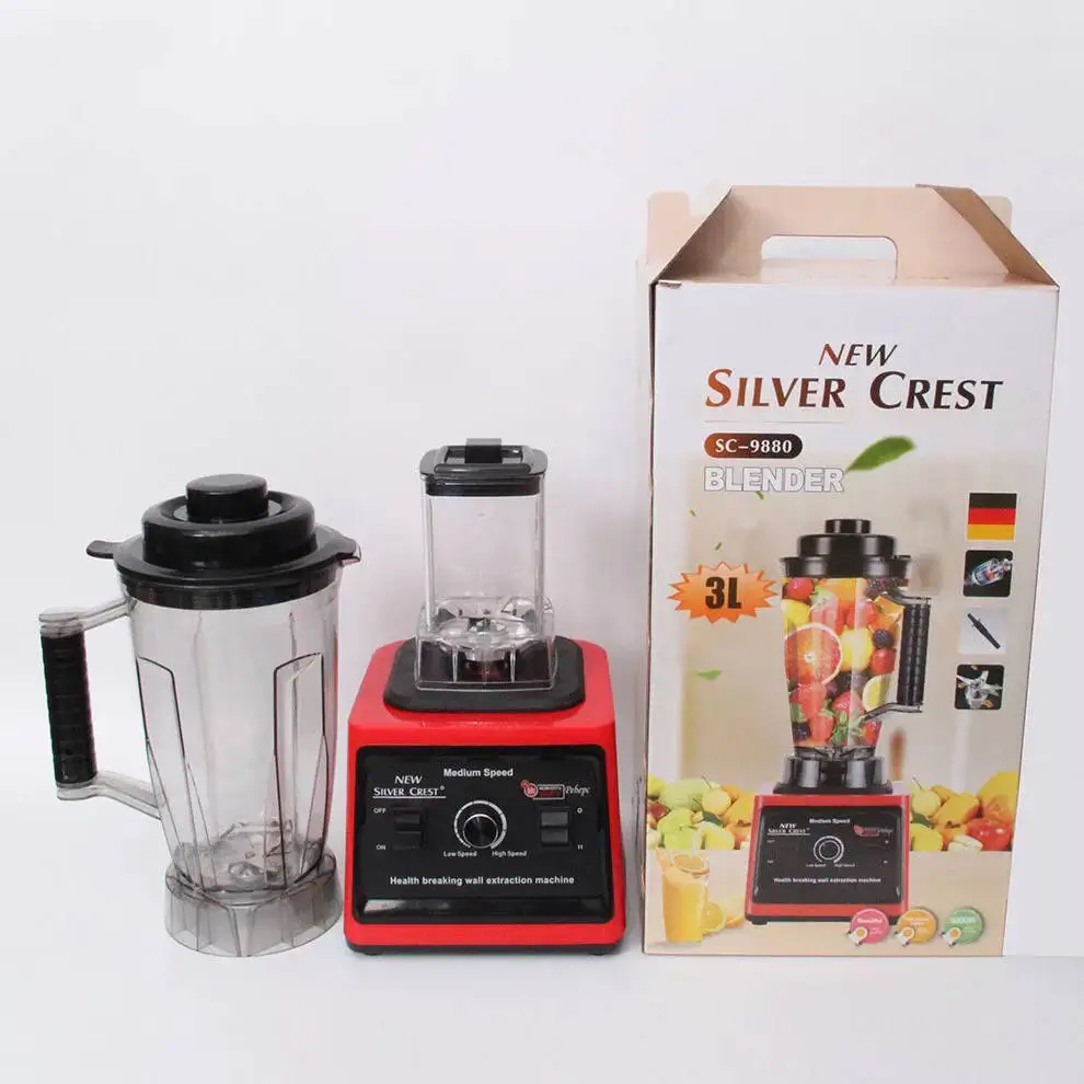 Big Power 3L Multi-function Commercial Silver crest Blender 8000W Soybean Milk Juicer Mixer