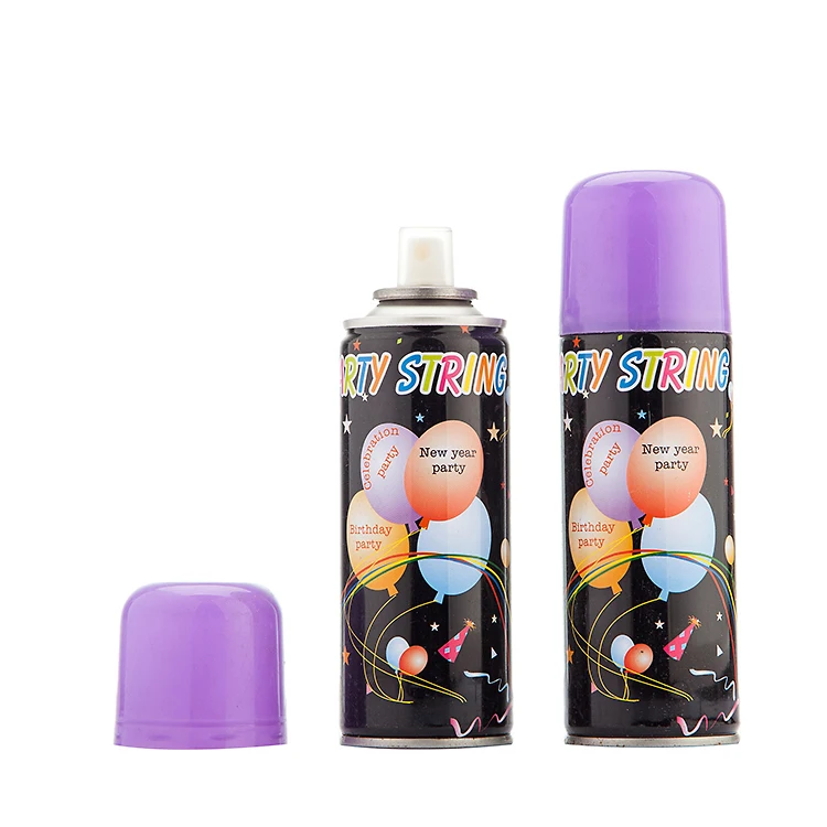 Low price OEM Hot Sale New Product Crazy Ribbon spray  party biodegradable city silly string