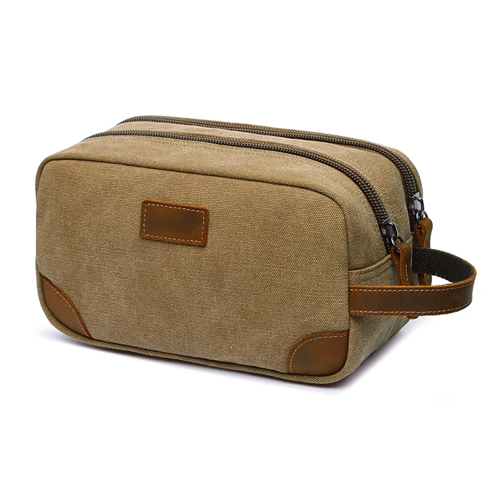 Изготовленный на заказ мужской холщовый набор туалетных принадлежностей сумка мешочки для бритья бороды набор для ухода для мужчин