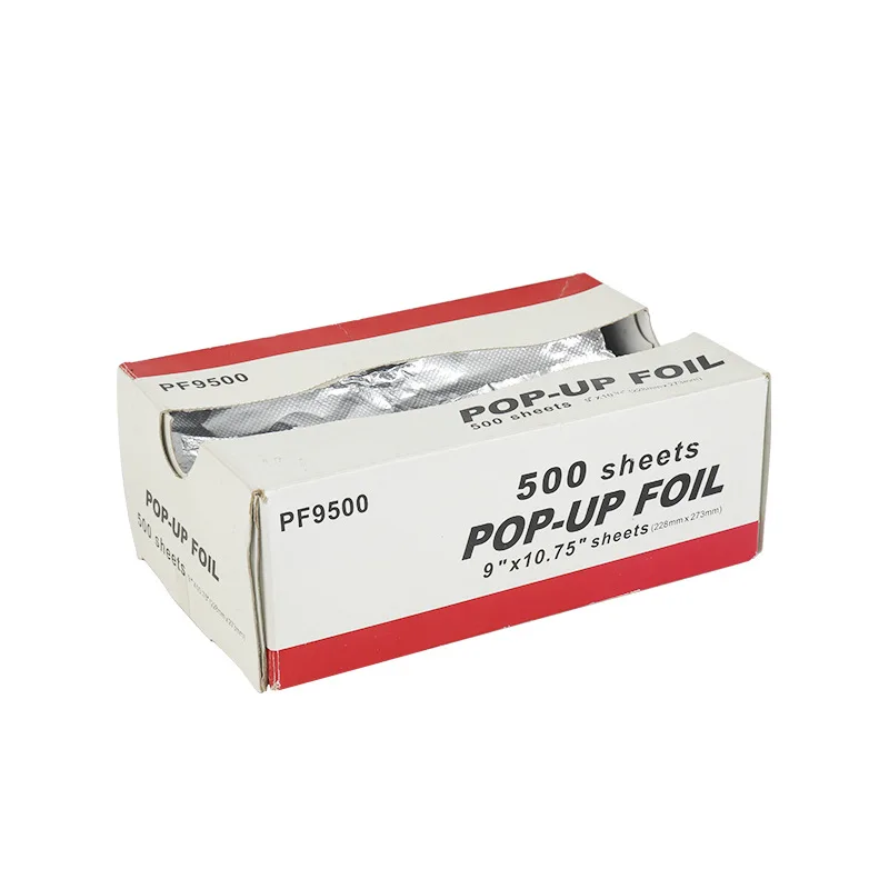Disposable Healthy Kitchen Use Pop up Aluminum Foil Sheet For Food Packaging Pop Up Foil Sheet