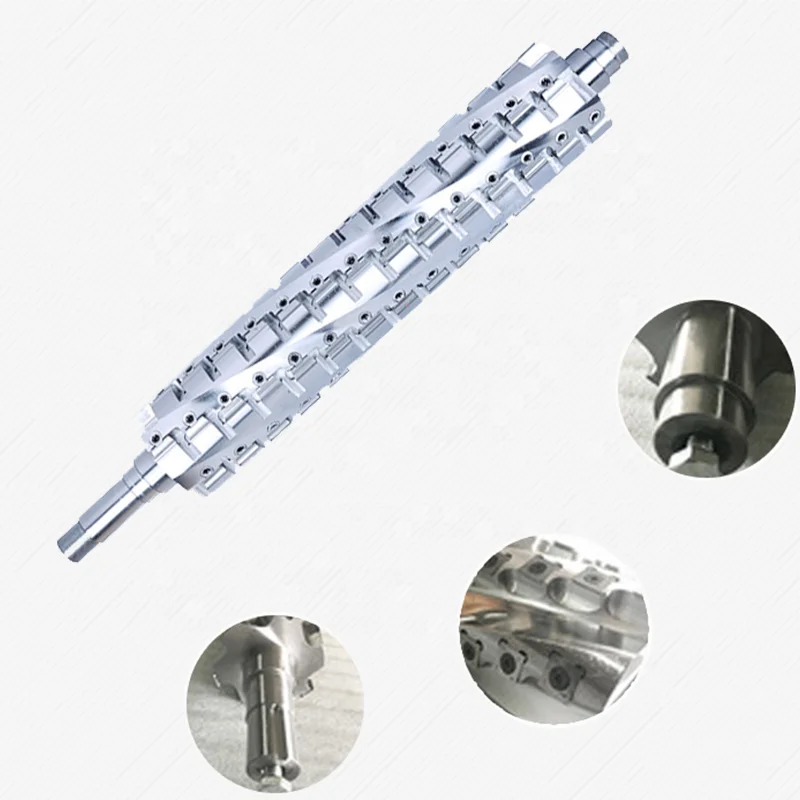 ZICAR factory price custom high speed steel shaft planer blade machine wood spiral cutter head