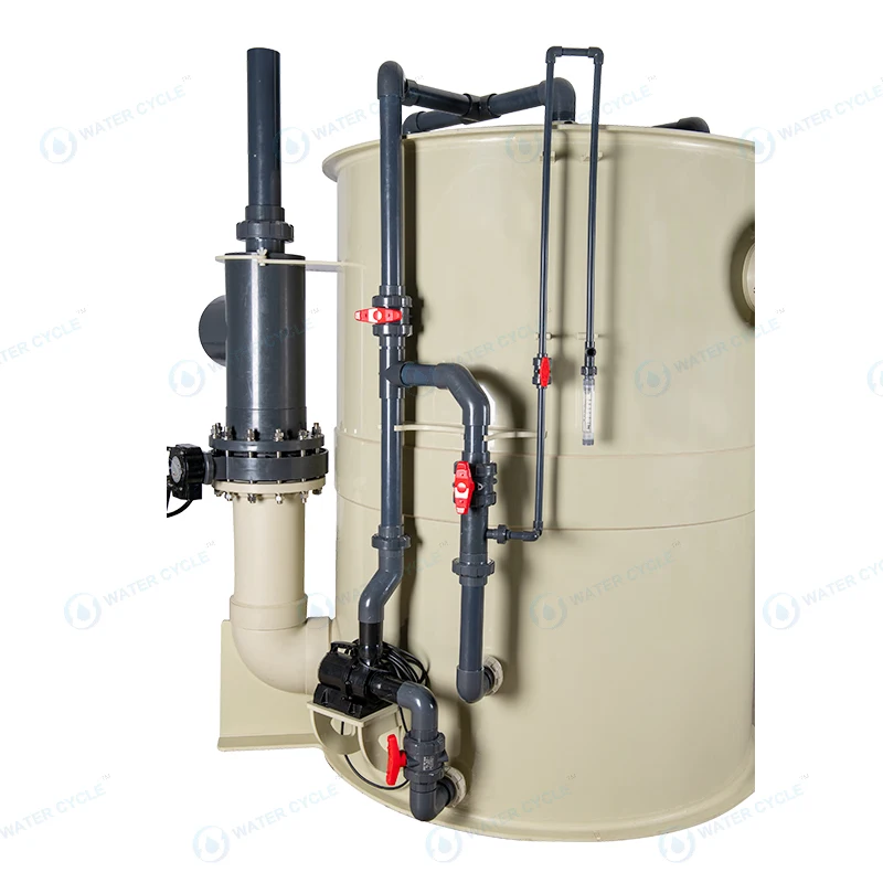 Водный цикл MBBR подвижная кровать биопленочный реактор рыбная креветка краб аквакультура