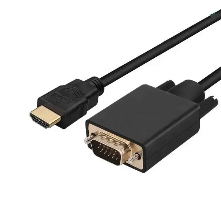 Gold Board PC Computer Monitor 1.8m Cable HDTV HD Male to VGA Female Video Cable Converter DVD PC