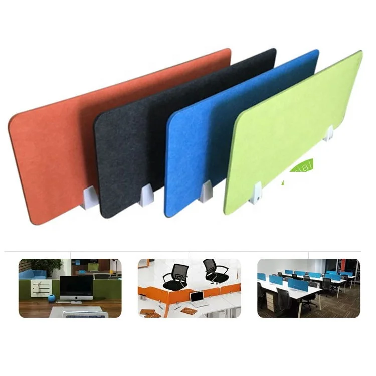 New Product Sound Deadening PET Sheet Office Desk Partition For Workstation Using