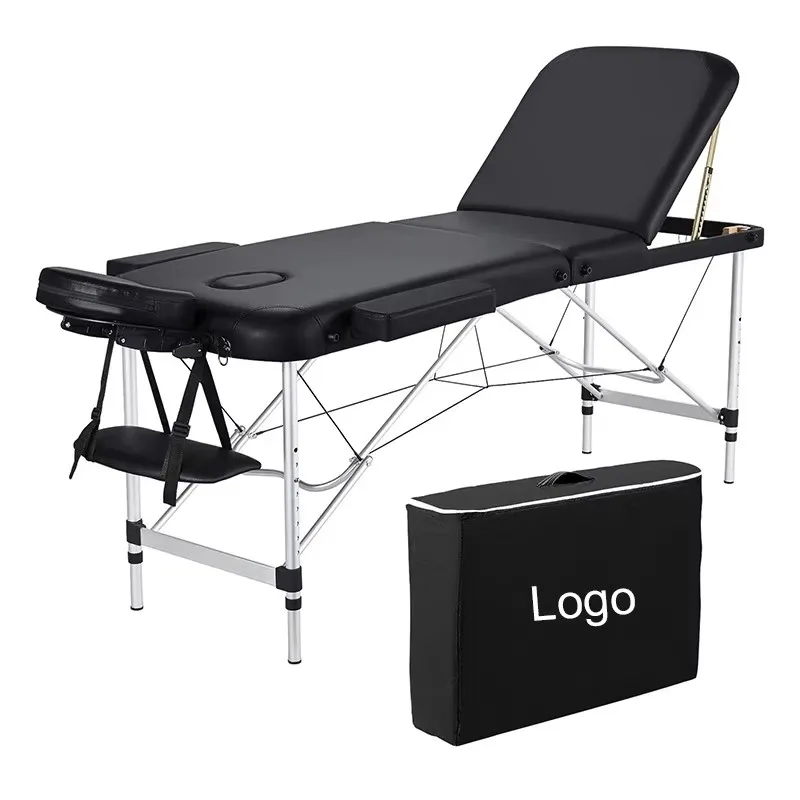 Thai New Luxury Black Leather Home Pedicure BodyFoldable Pool Massage Bed For Commercial Use Beauty Furniture