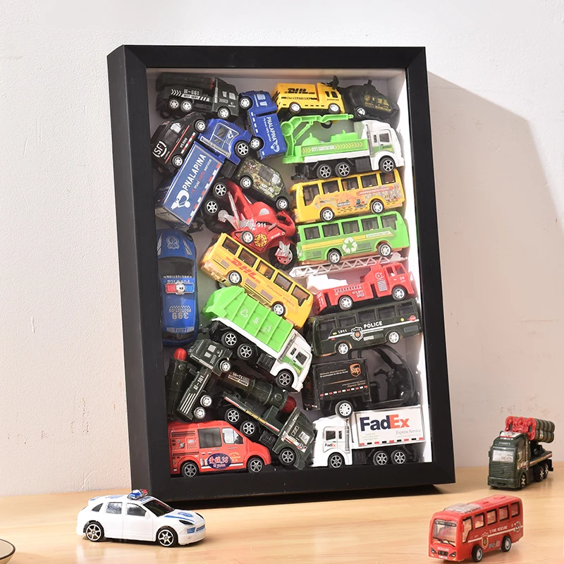 Oversized hollow 5cm three-dimensional toy car storage blind box handmade toy dried flower display picture frame picture frame
