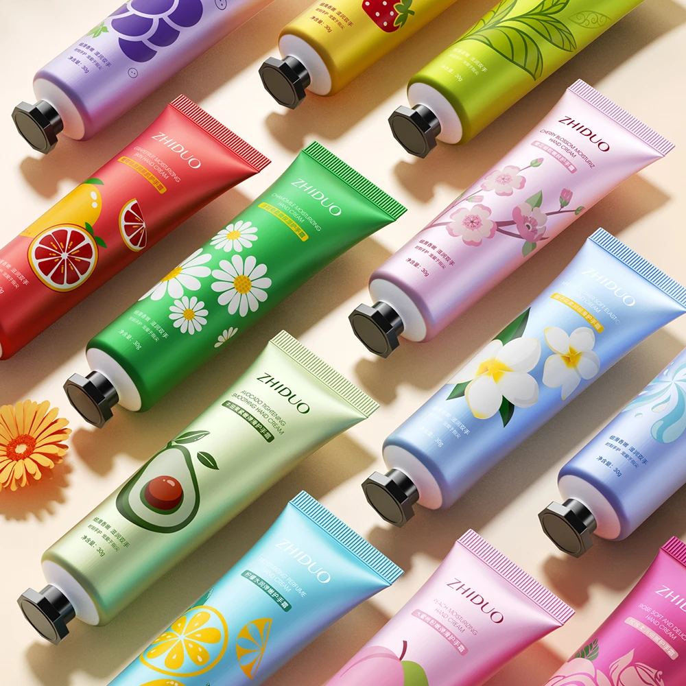 ZHIDUO Fruit Moisturizing Hand Cream Repair Dry And Rough Skin Brighten Skin Tone Make Hand Skin Soft And Smooth