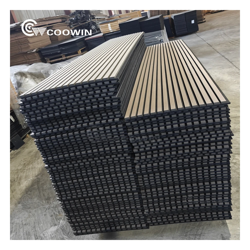 Pet Mdf Slat Wall Wood Panel Acoustic Akupanel Rovere Wall Slat PanelWood Acoustic Panels