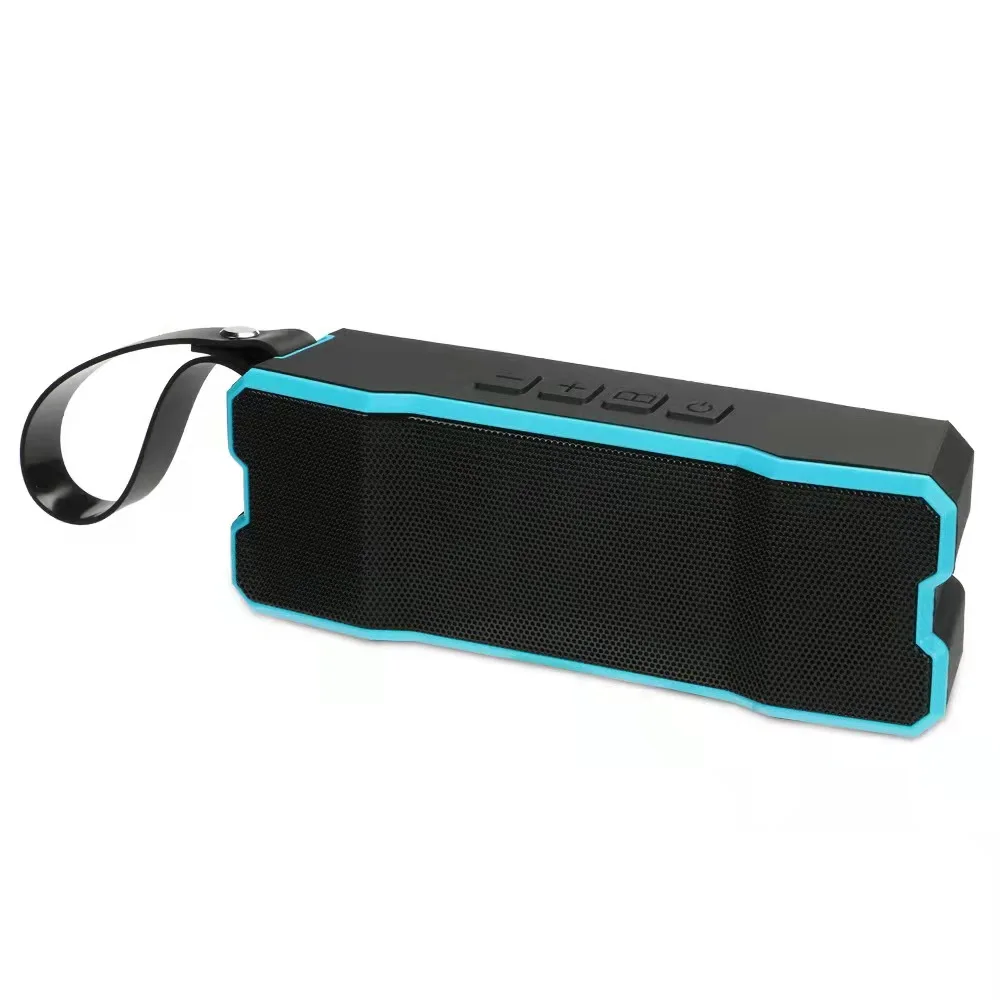 Popular Design Stereo Outdoor Travel Speakers Bluetooths Wireless Waterproof Ipx5 Speaker With Carry Strap