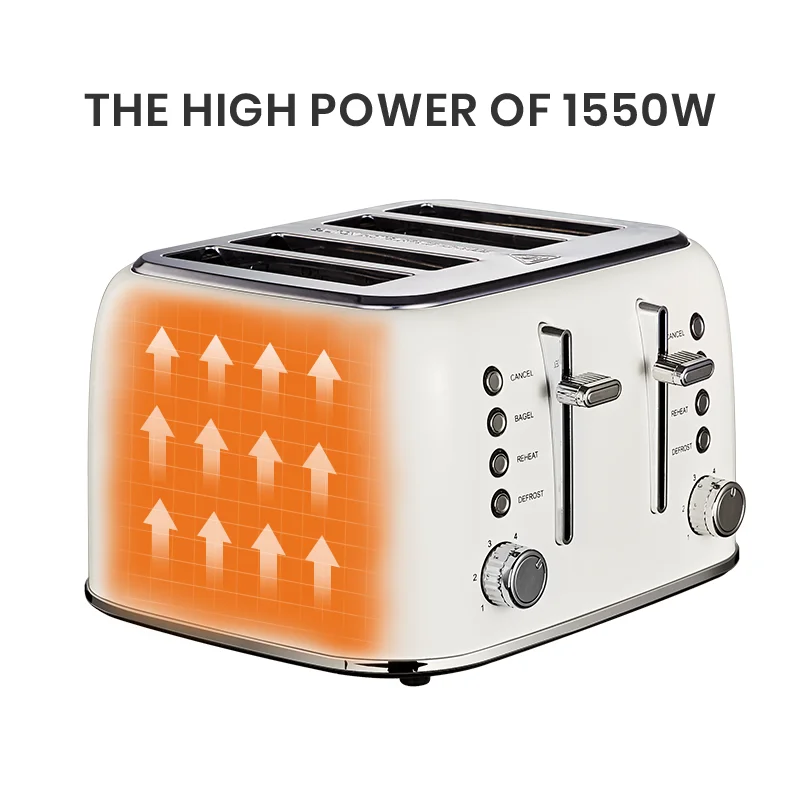 Redmond Multi Function 3 In 1 Breakfast Toasters 4 Slices Electric Bread Sandwich Toaster