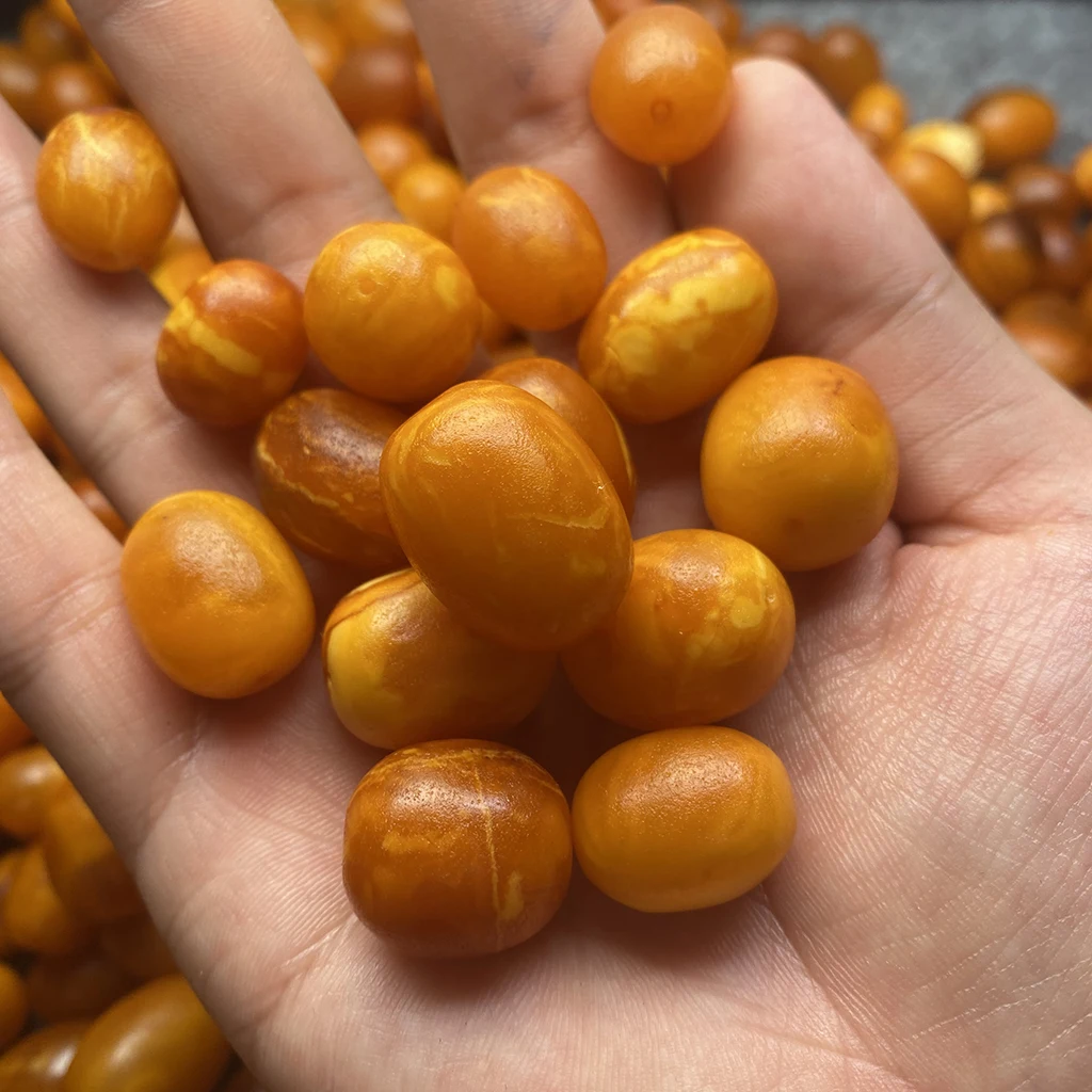 Natural amber Baltic Russia high quality old amber Oval Bracelet Amber Stone Beads 12-18mm