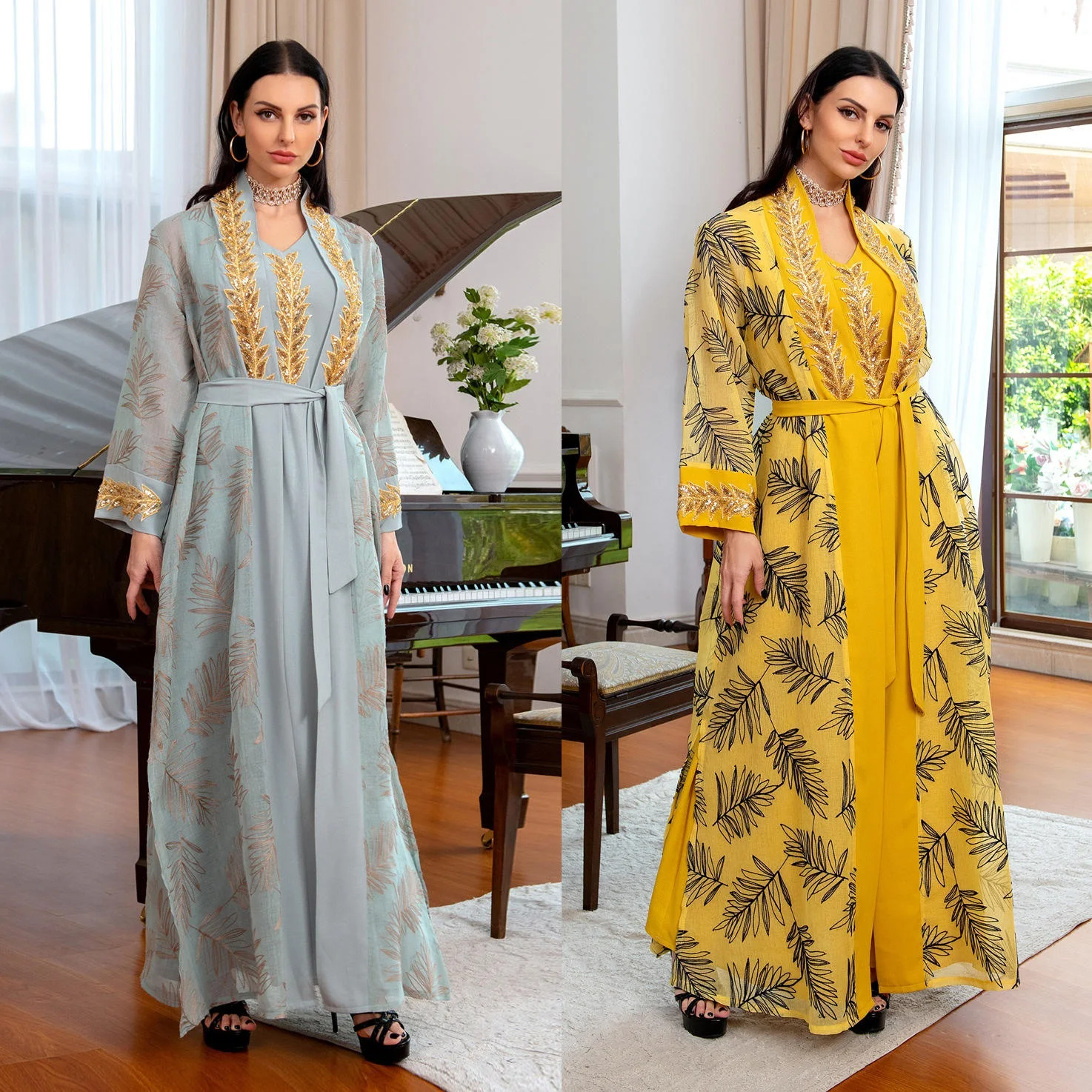 OEM Latest Designs Robe Dubai Muslim Dress For Women Casual Islamic Clothing Long Dresses For Women