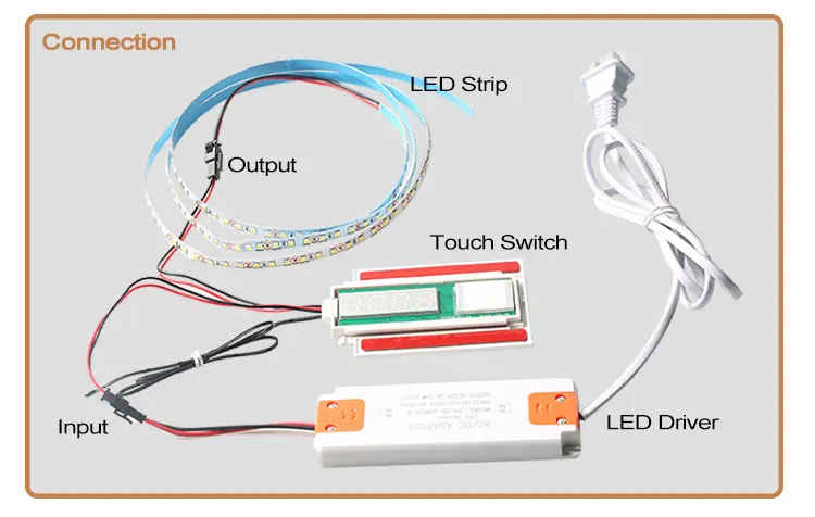 Сенсорный датчик с одной кнопкой и часами светодиодный сенсорный выключатель для зеркала в ванной комнате