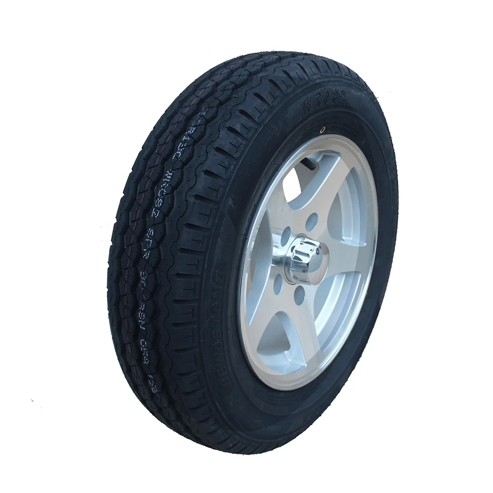 
high performance 155R13C tire with aluminum wheel rim 