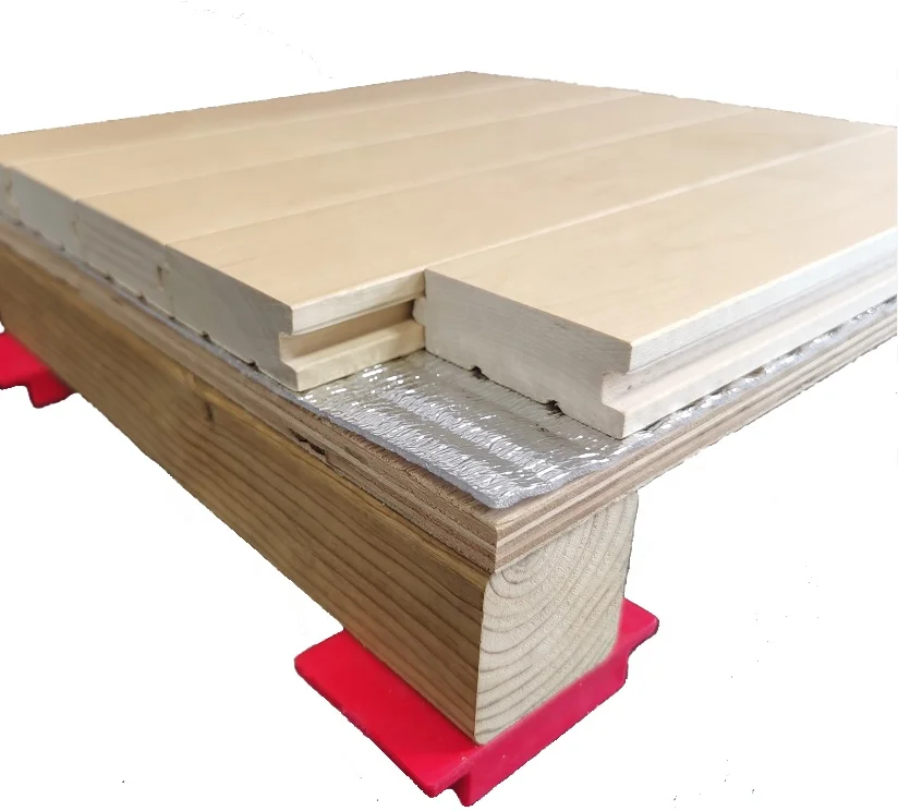 Китайский поставщик, профессиональный спортивный настил из кленового дерева для баскетбольной площадки