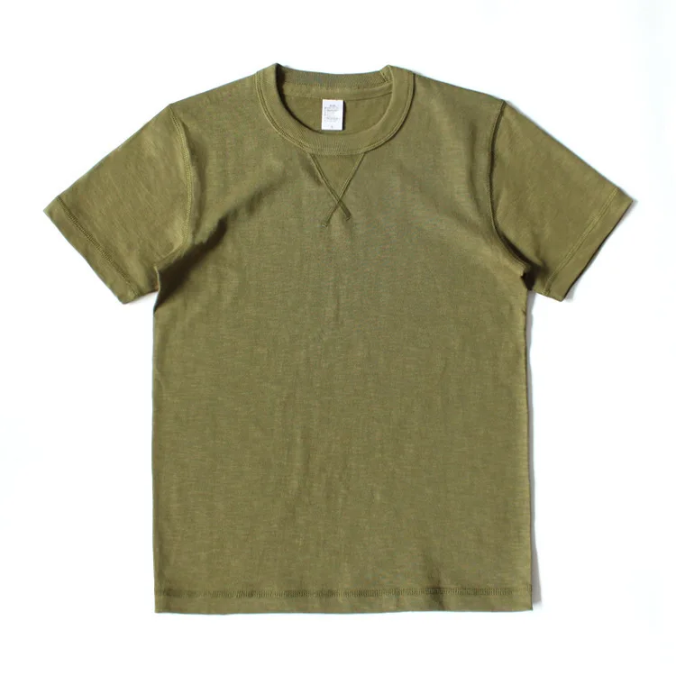 OEM 300 gsm heavyweight slub bamboo fabric cotton mens custom tshirt top quality plus size t-shirt t shirt tee shirt for men