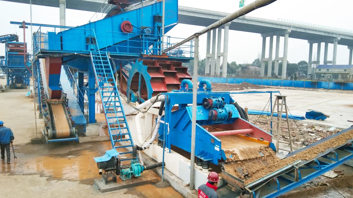 Compact structure wheel sand washer wheel sand washing plant for sale