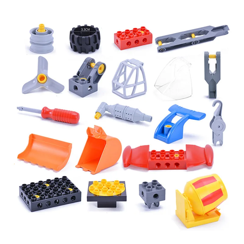 45002 Accessories Assembly Versatile Engineering Machinery Kid Early Education Training Robot Part Large Particle Building Block