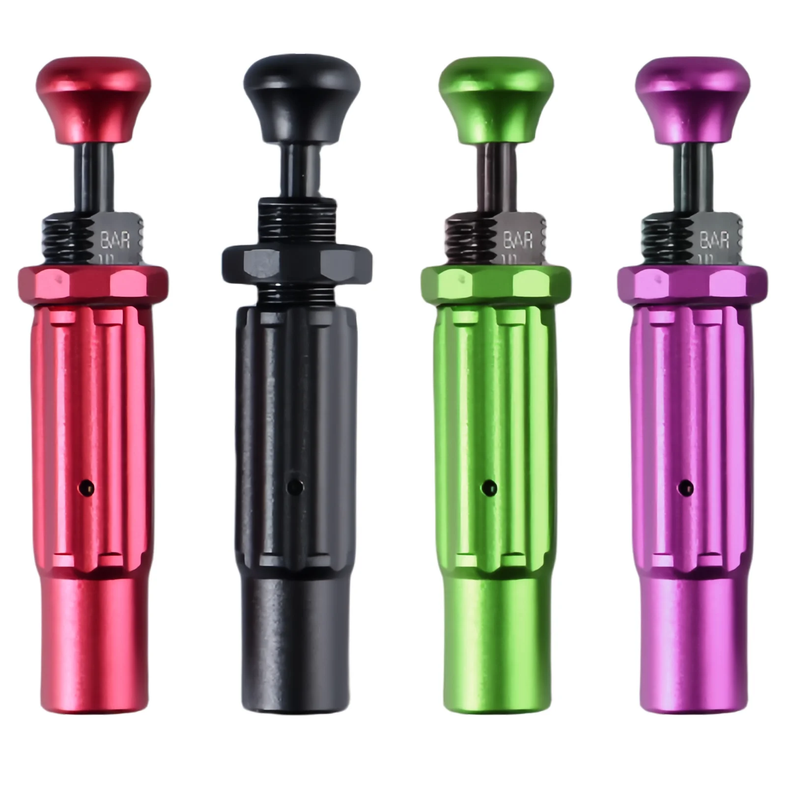 4 Pcs Automatic Aluminum Tire Deflator Valve 0-30 PSI Adjustable for Vehicles, Motorcycle, Car, Truck