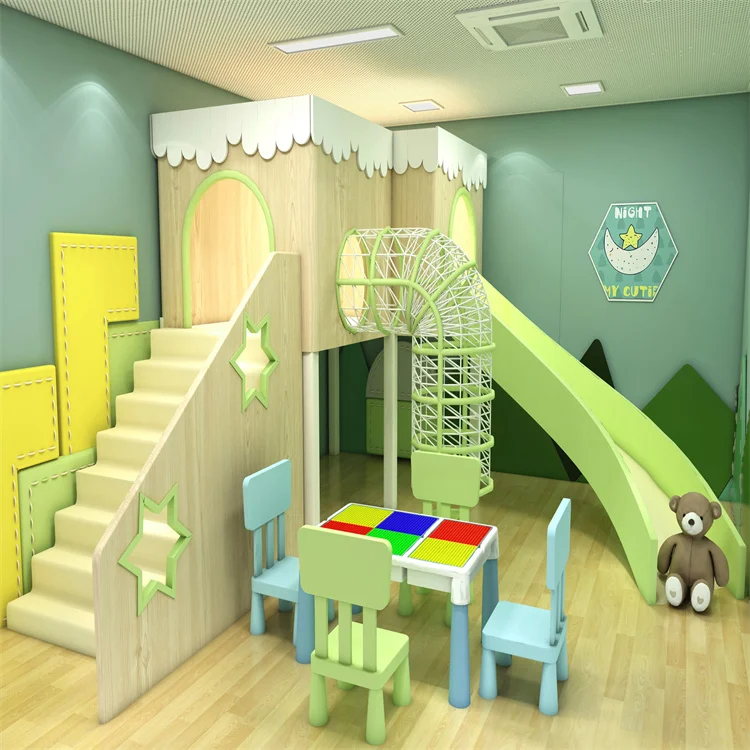 Children Indoor Playhouse Naughty Castle Toddler Game Soft Play Area Equipment Kids Games Slide Kids Indoor Playground Equipment