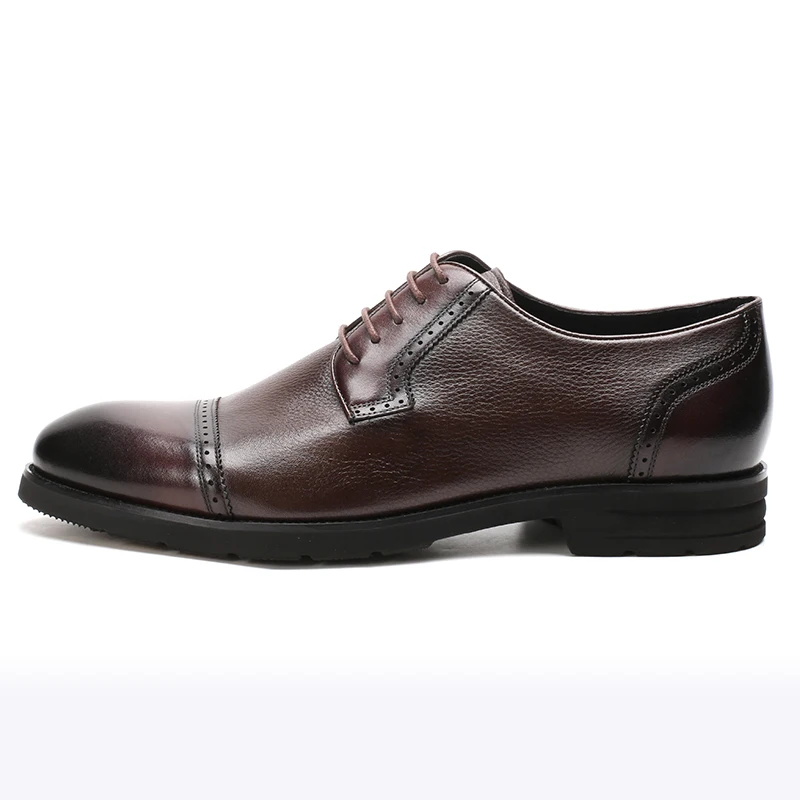 Wholesale men formal dress shoes genuine leather for men