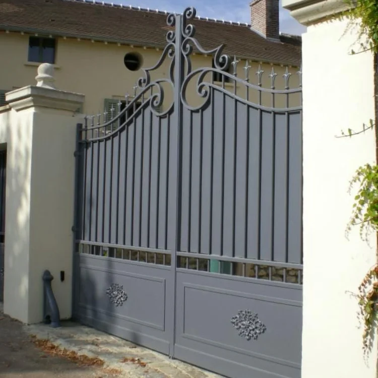 Promotion Driveway Gates Double Swing Driveway Gates Easily Assembled Door Aluminum Gate Design