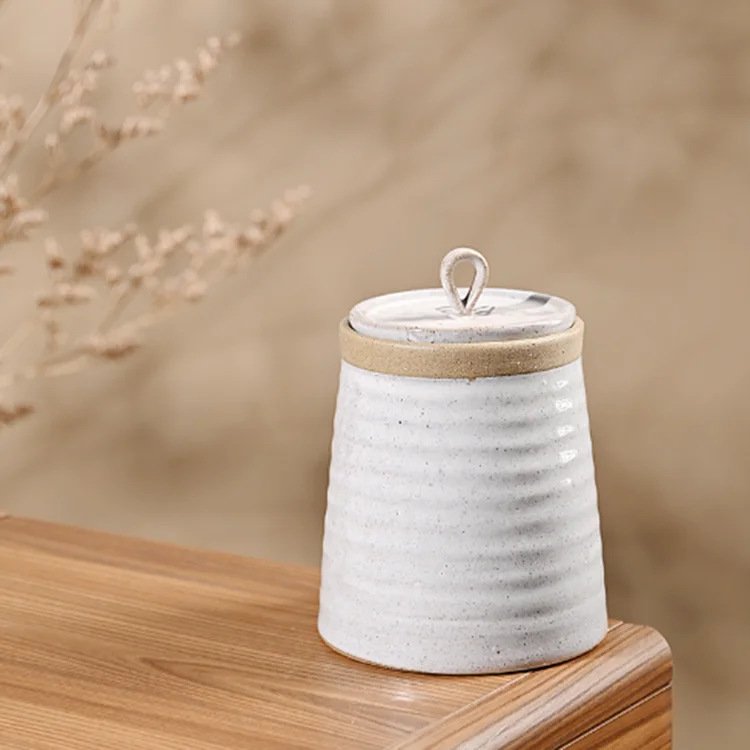 Custom ceramic sealed cans kitchen cereals storage container, food storage candy jars sealed boxes wholesale