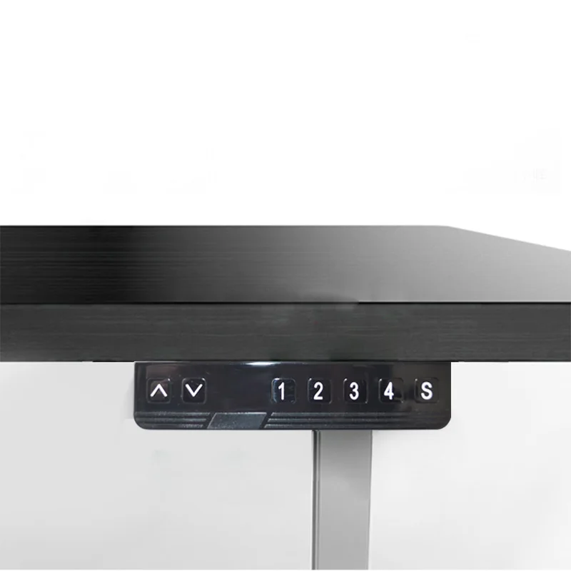 Electric Sit To Stand Office Desk Convertible Ergonomic Metal Steady Of L Shape Frame Computer Adjustable Height Table