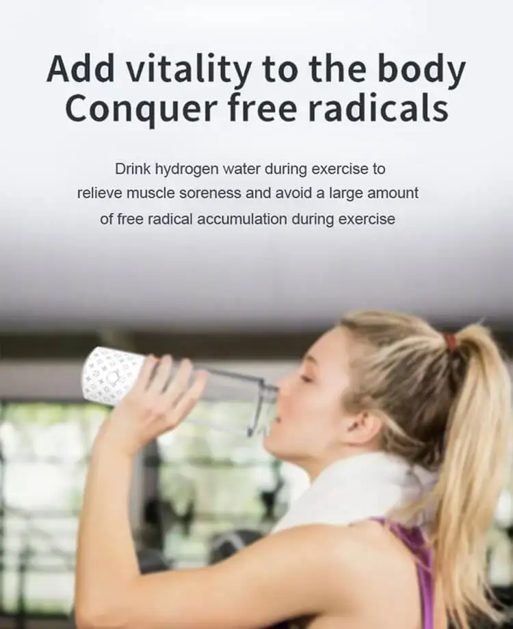 Customized three in one hydrogen absorber with SPE and PEM technology for hydrogen rich water bottles