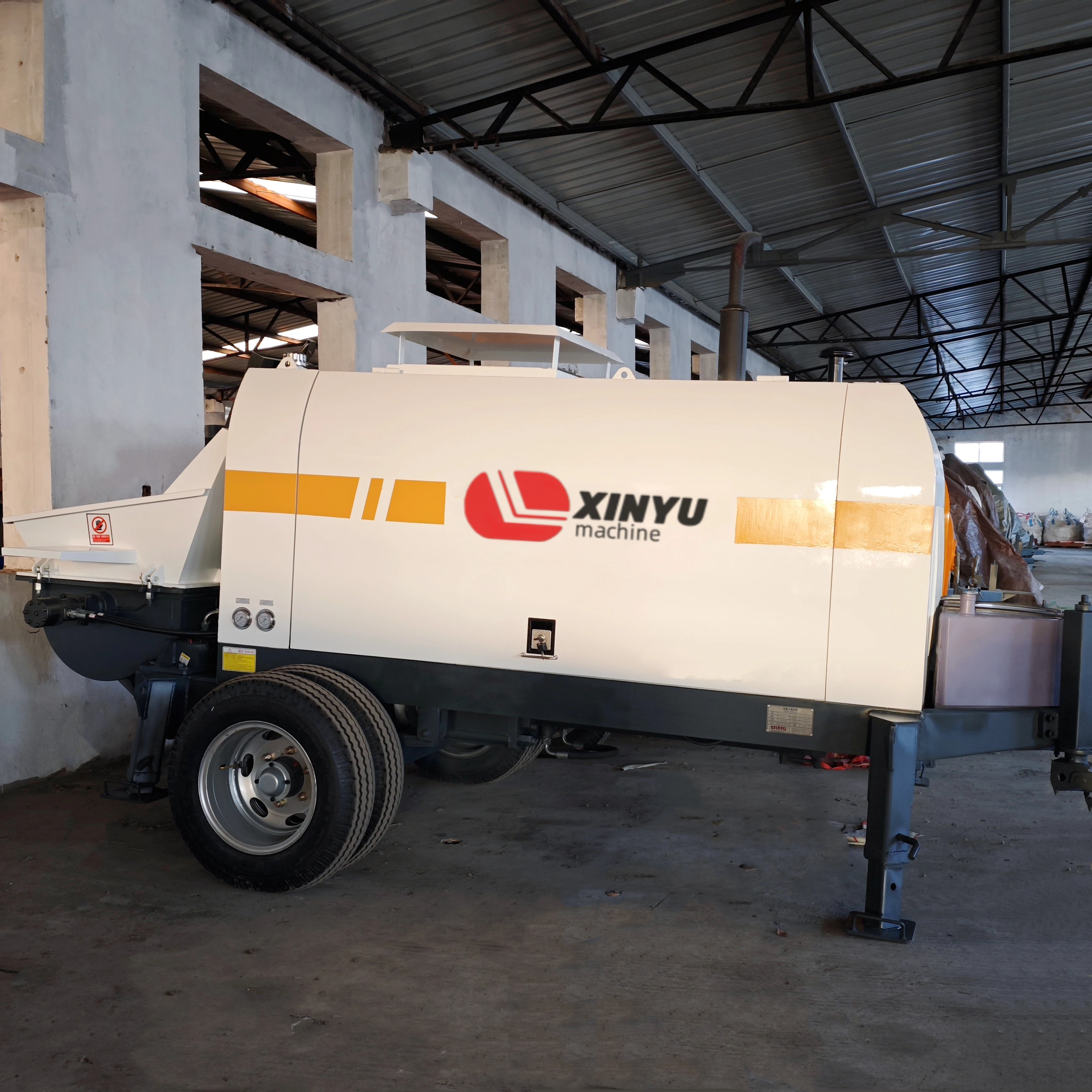 Mobile Diesel Concrete Pump Concrete delivery cylinder concrete Trailer pump For Construction Project