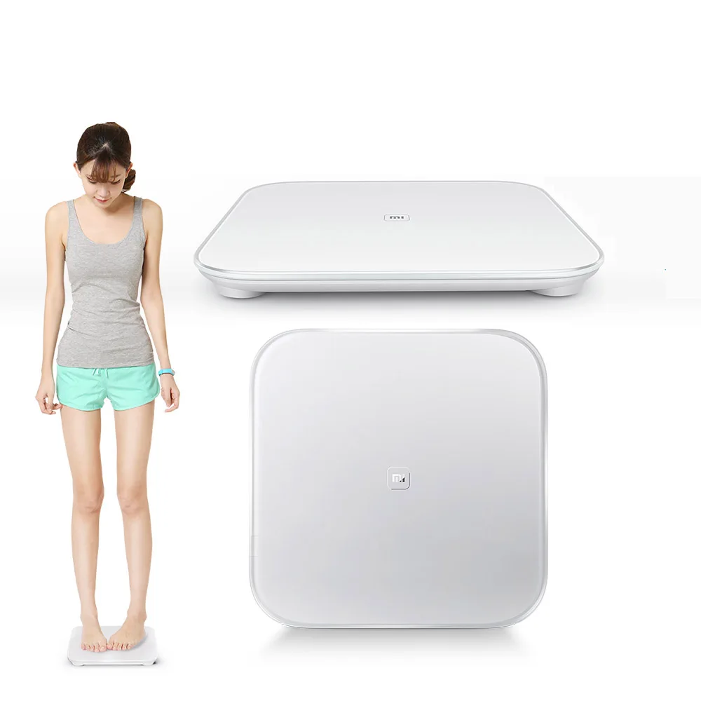  Электронные весы XIAOMI MIJIA Mi 2 умный цифровой прибор безмен для ванной светодиодный экран дистанционное управление через