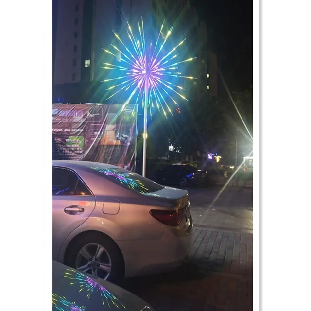 made in italy wholesale lamps Xmas Party Garden Outdoor Decoration Light Stick Light Firework Led Starburst Fairy Lights