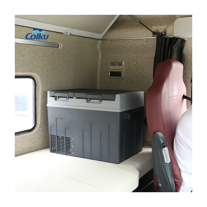 Hot Item 12V Double Door Fridge Freezer 36L Portable Refrigerator Cooling for Truck