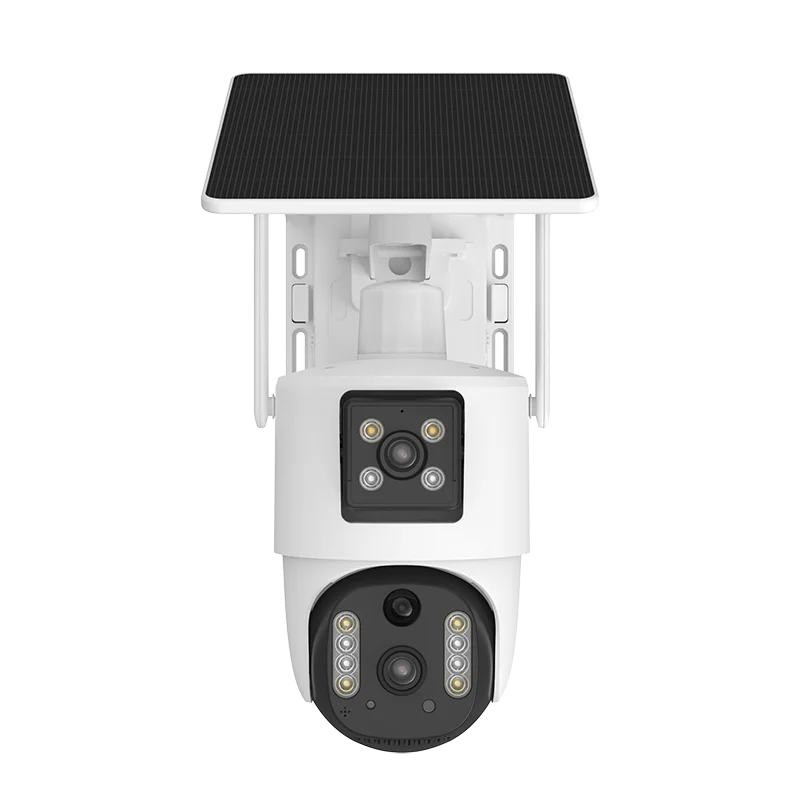 2MP*2 Dual Lens Wireless WiFi Outdoor Security Cameras With Memory Card Outdoor PTZ IP Camera 4g sim card camera