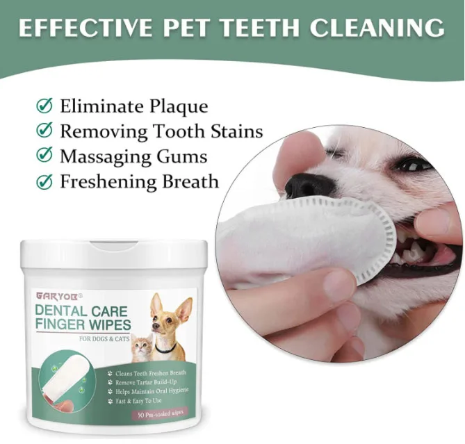 Pet Grooming Glove Wipes Cleanse Eyes Ears Body Butt and Paws
