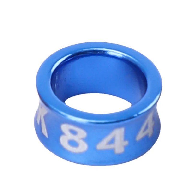 Tiger Skin Parrot Foot Bird Ring Electroplated Alloy Closing Ring Random Word Foot Birds Leg Rings