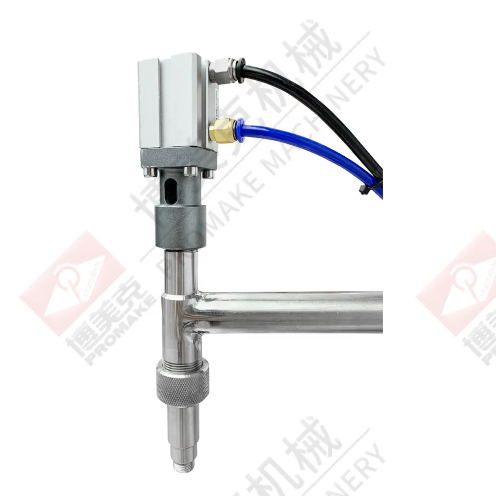 New pneumatic detergent shower gel with hopper double head pneumatic paste filling machine