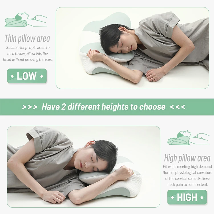 HNOS sleep a head pillow neck and shoulder pain sleep comfortable sleeping tube memory foam pillow