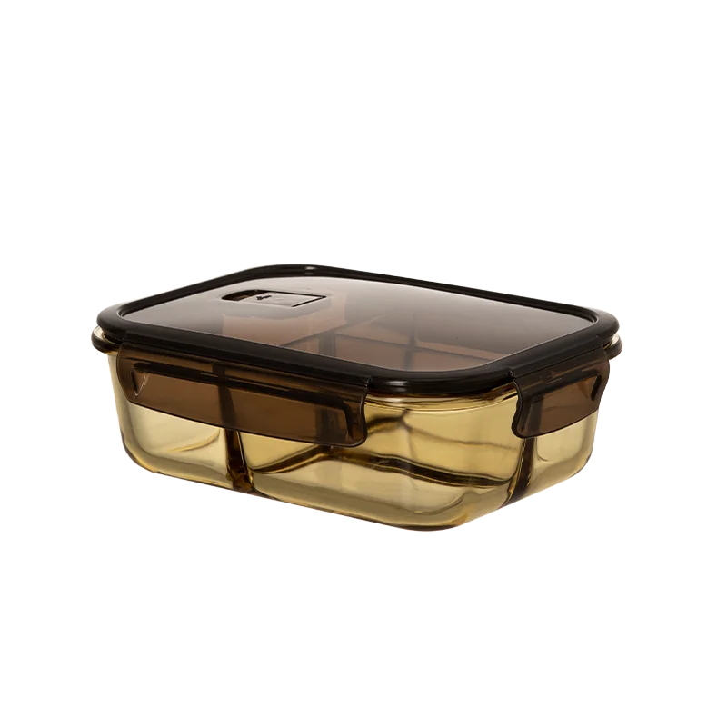 Lock Lid high borosilicate glass food container Oven Bowl Set Glass