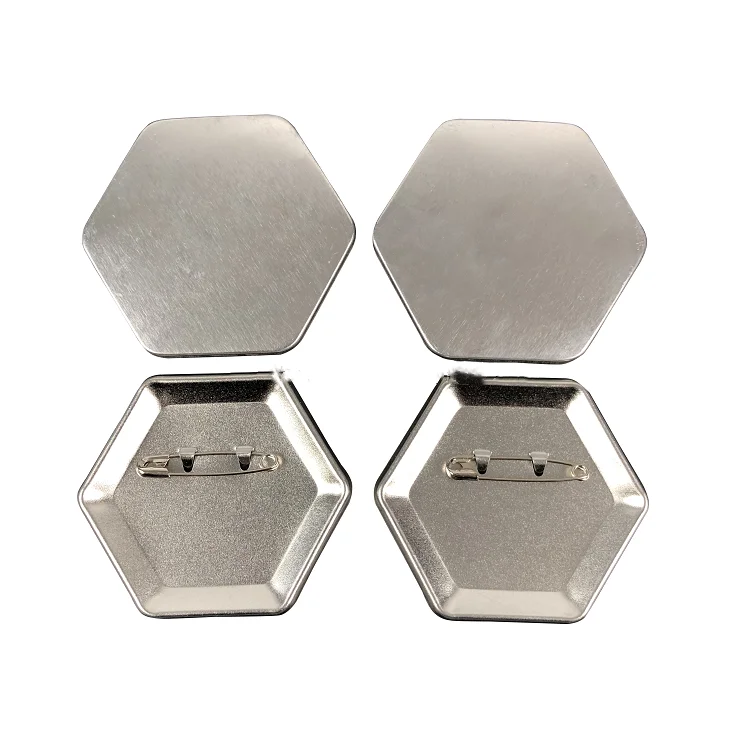 66*58Mm Hexagonal Button - Badge Refrigerator Sticker Making Machine High Quality Hand Press Hand Badge Machine