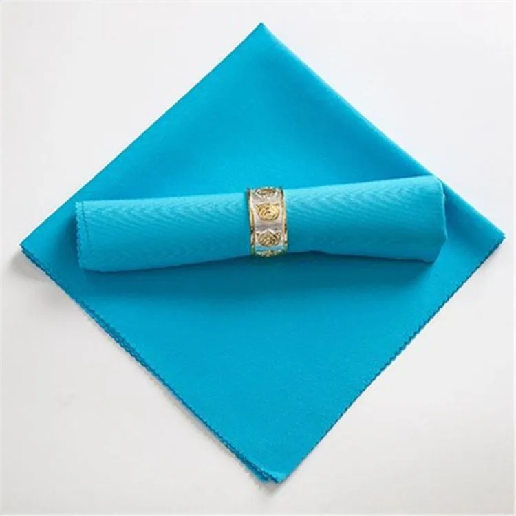 Polyester Fabric Colors Table Cloth Napkin Dinner For Hotel Wedding Restaurant Table Supplies