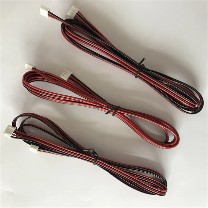 Custom 2468/22AWG 4pins wiring harness 300v red and black connecting wire with tin-plated terminal for auto boat aviation