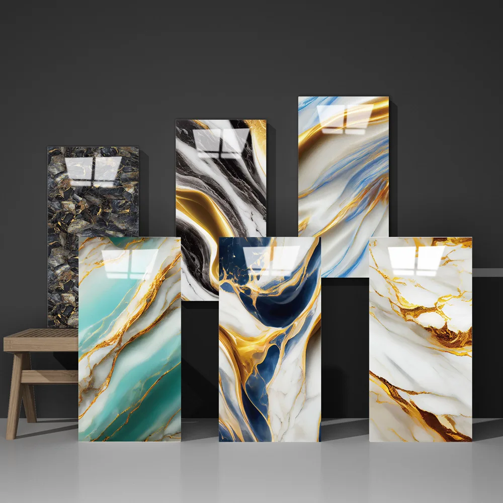 Wall 3d  Mable Panel PVC   Tile Pattern Self Adhesive Wall  Foam Wall Panel