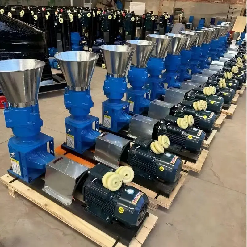 professional 500kg/h flat die pine needles sawdust biomass fuel briquette pellet making machine for business