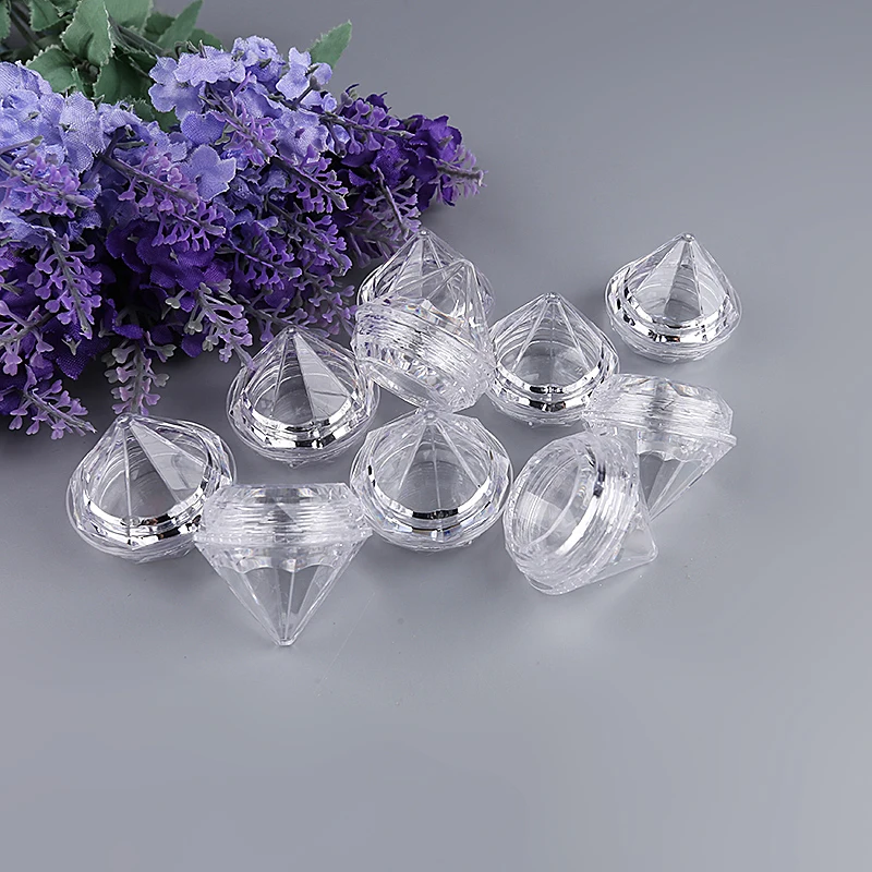 Баночка для крема ромбовидной формы 5 г, контейнер для теней для век, банка для пудры с блестками ромбовидной формы