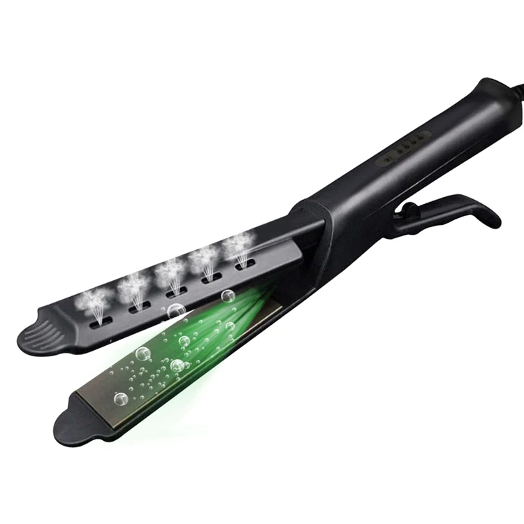 Professional ceramic hair straightening machine for LCD flat ion iron fast straightening curler