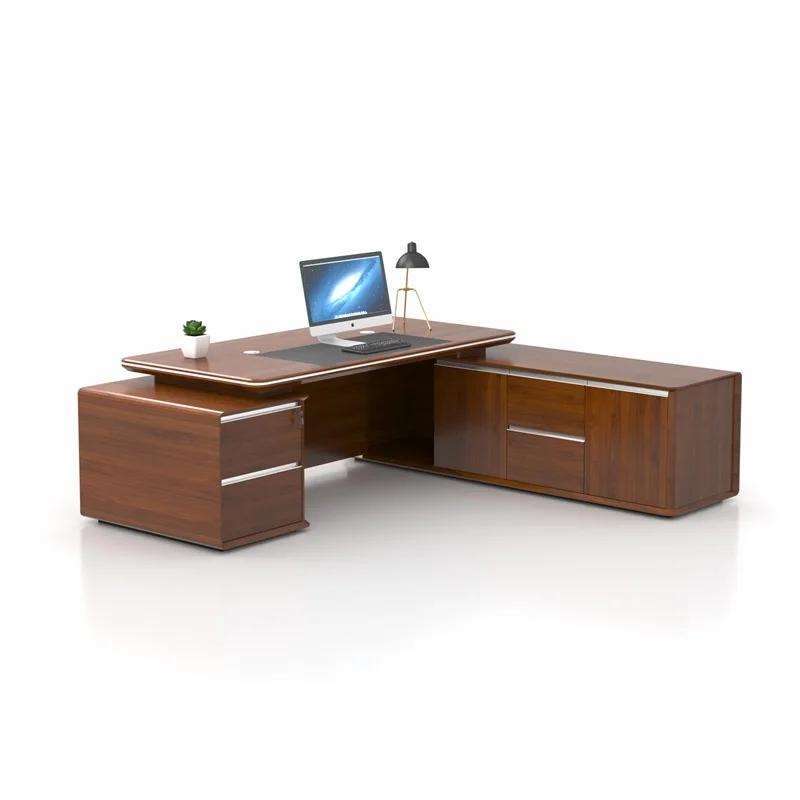 Factory Supply Durable Wooden Modern Director Table CEO Office Desk Office Boss Desk