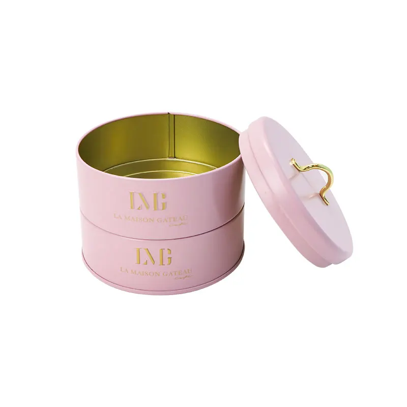 Custom Sweet Metal Box Colorful Coffee Tea Candy Empty Cookie Tinplate Can  Metal cans for sweets