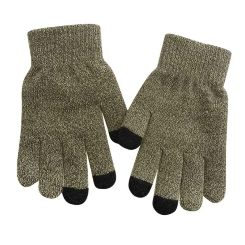 Unisex Full Finger Anti Skip Warmer Hand Texting Thermal Driving Stretch Windproof Guantes Touch Screen Winter Gloves