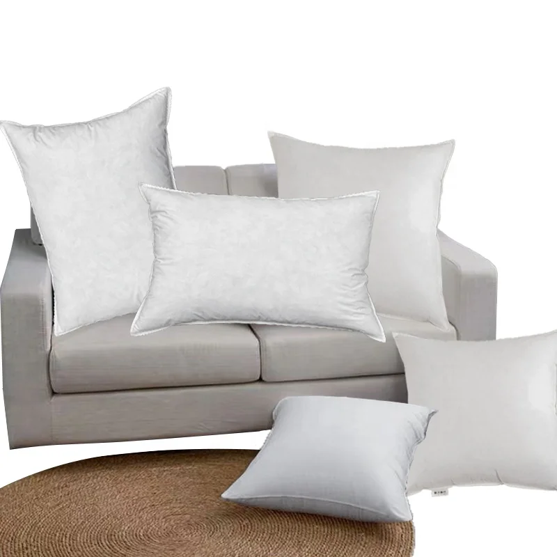 Best Quality Custom Sized High Cleanliness Duck Feather And Down Filled White Hotel Pillows